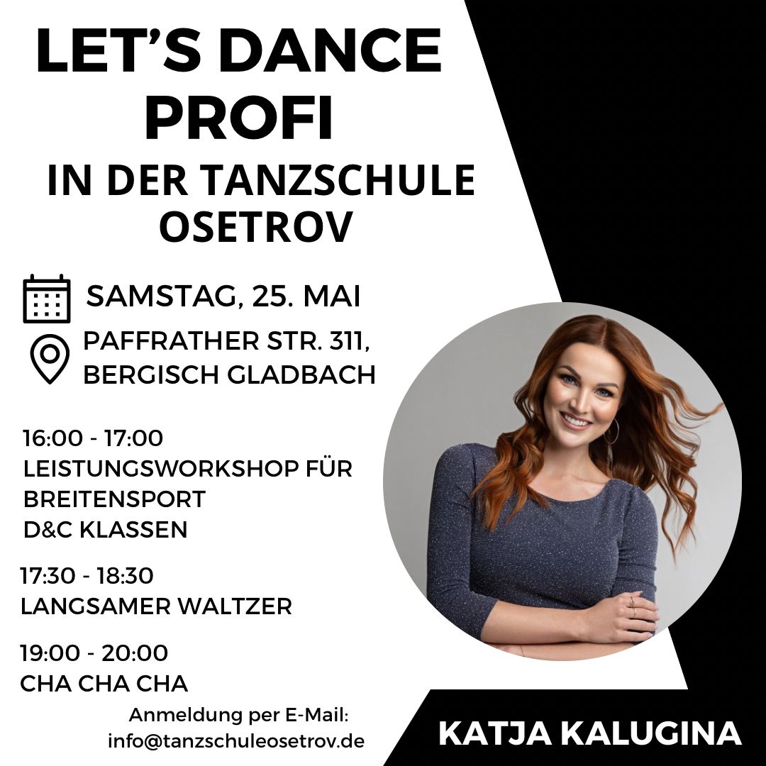 Katja Kalugina - ADTV Tanzschule Osetrov Bergisch Gladbach
